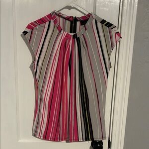 Worthington Multicolor Striped Blouse